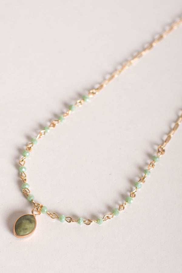 Petal Stone Necklace