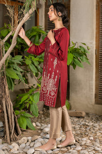 Stitched 1 Piece Cotton Silk Embroidered Shirt