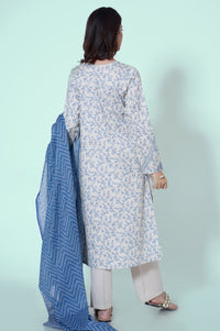 Stitched 3 Piece Embroidered Lawn Suit