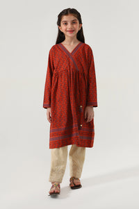 Stitched 1 Piece Screen Print  Cambric Top