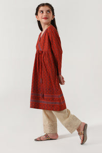 Stitched 1 Piece Screen Print  Cambric Top