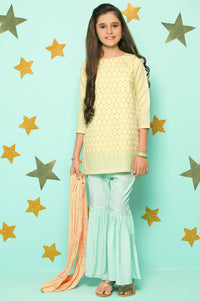 3 Piece Embroidered Suit-Cotton Staple