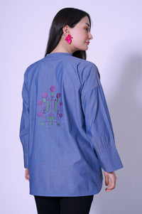 Stitched 1 Piece Yarn Dyed Top