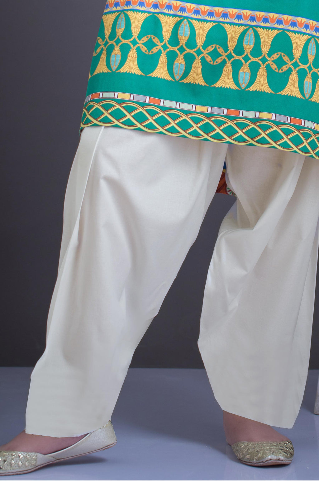 Basic Plain Shalwar - Off White