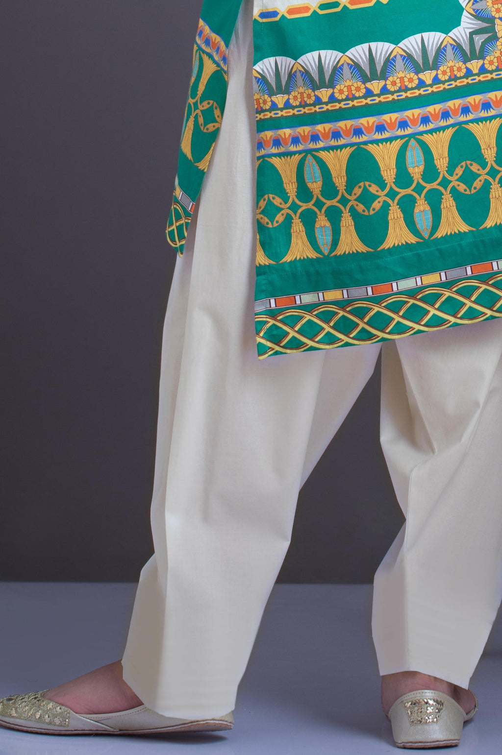 Basic Plain Shalwar - Off White